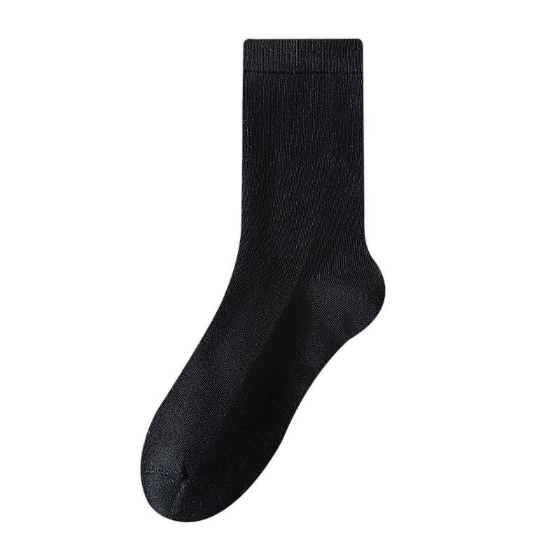 Female Spring and Autumn Anti Pilling Boneless Essential Oil Deodorizing Moon Seed Tube Cotton Socks