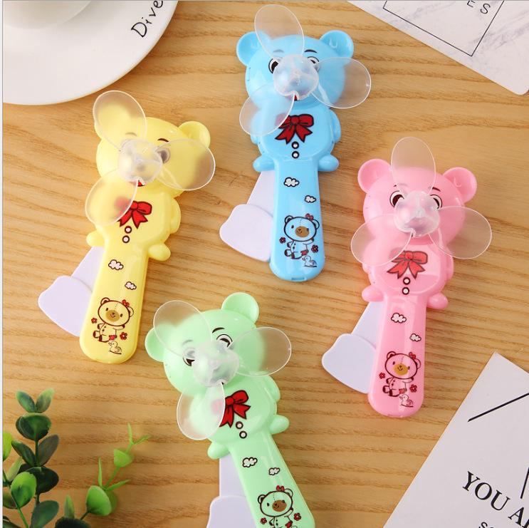 Mini Kids Handheld Electric Cartoon Fan – Portable and Bedside Friendly