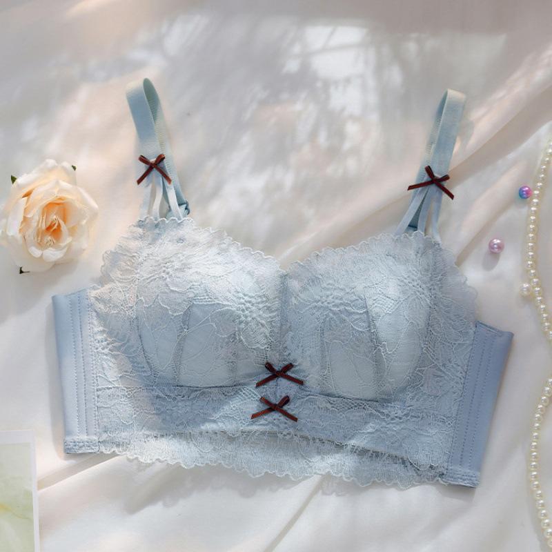 Non-steel Ring Gathered Thickened To Collect Side Breasts Anti-sagging Bra