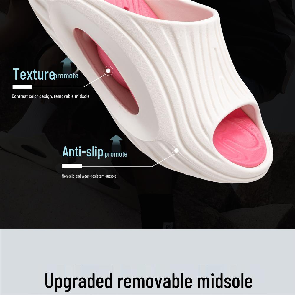 Men's 2025 Outdoor Odor-Proof Summer Slippers – Thick Sole, Non-Slip, Japanese Style Step-On Design