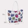 Cute Berry Pattern Tote Bag Casual Lightweight Outdoor Shoulder Handbag for Ladies