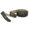 1m Strass Glasgewebe Band Eisen auf Aufnäher Brautkleid Schuhe Besatz (  Farbe)