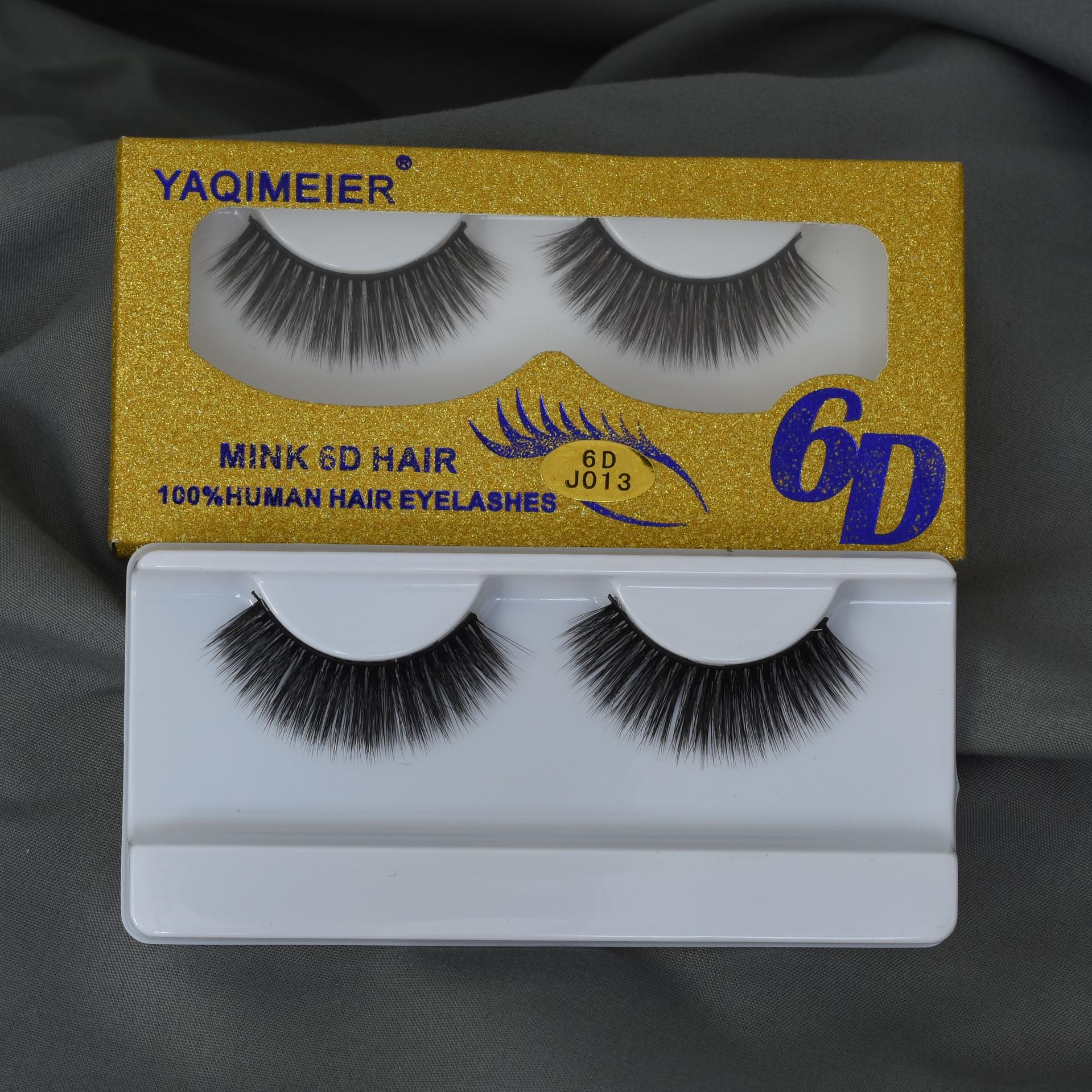 

Набір накладних вій ручної роботи з хімічного волокна 6D, заточених для посиленого ефекту