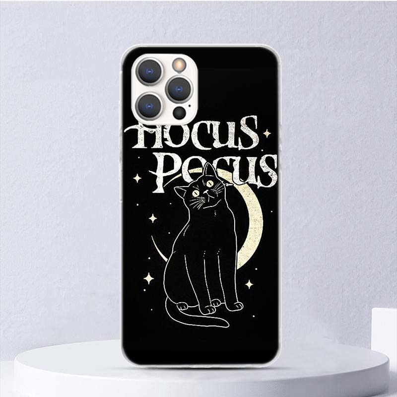 Witch And Cat Colorful Cute Soft Case For iPhone 16 17 Air 16E 15 Plus 11 12 13 Mini 14 Pro Max Phone Cover Apple 7 8 SE Coque F