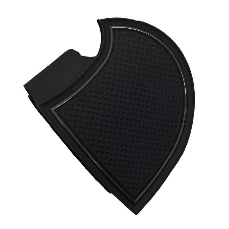 1 Set Black Gate Slot Mat Cup Holder Pad PVC Fit for Mitsubishi Triton L200 Cab 4DR 2015 2016 2017 2018