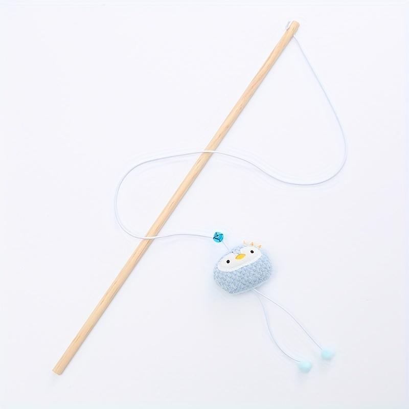 Interactive Cat Stick with Bells, Feathers & Wand - Exercise & Playtime Fun for Your Cat!