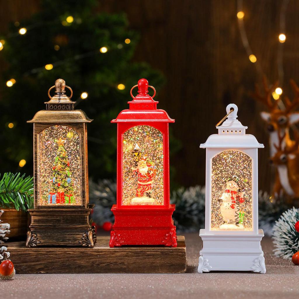 Christmas Musical Rotating Water-Filled Lantern