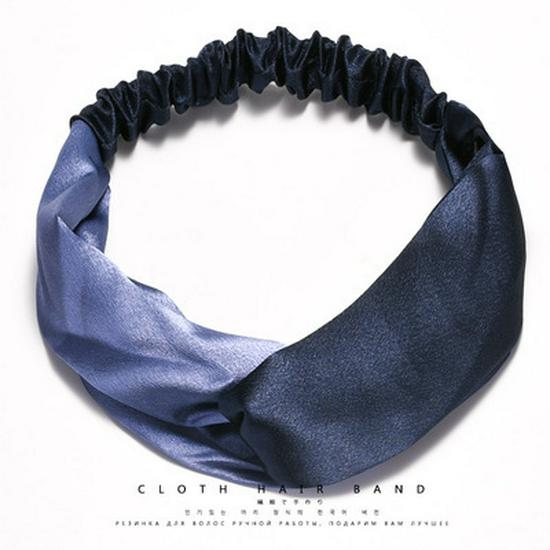 Korean Spring-Summer Elastic Chiffon Silk Headband for Women – Hair Accessories, Sports & Face Washing