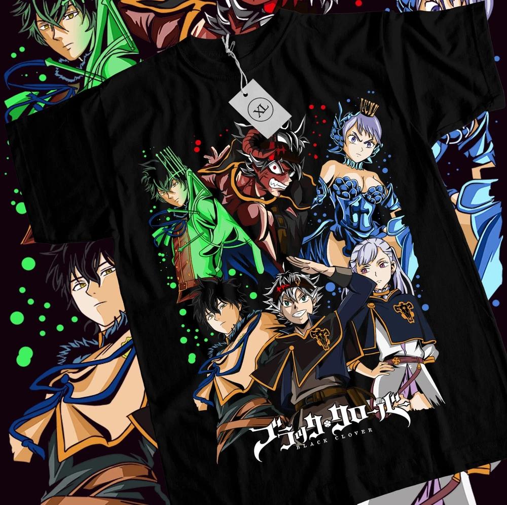 Black Clover Asta Yuno Tshirt Comicbullmagicdemonyami Tshirt Black S