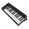61 Key Folding Piano Full Size Rechargeable Clear Tones Folding Piano Keyboard for Beginner Black