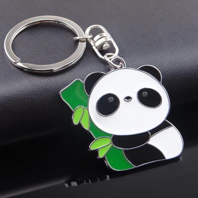 Regalo adorabile del pendente del sacchetto del supporto di chiave dell'automobile del portachiavi di portachiavi del metallo del panda adorabile di modo