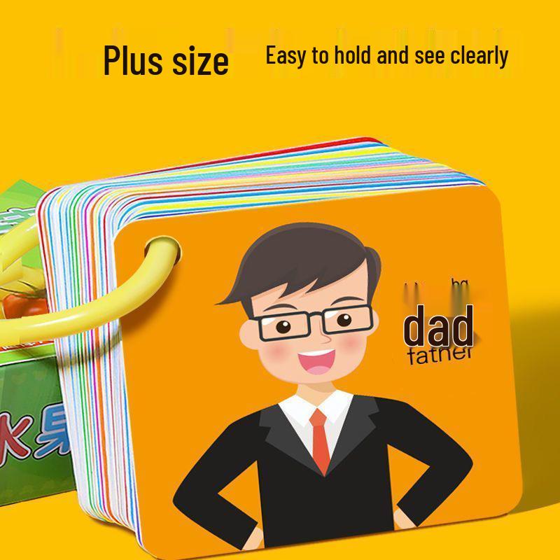 Early Education Animal Cards: Cognitive Learning Book for One-Year-Olds - Educational Toy for Infant Word & Character Recognition