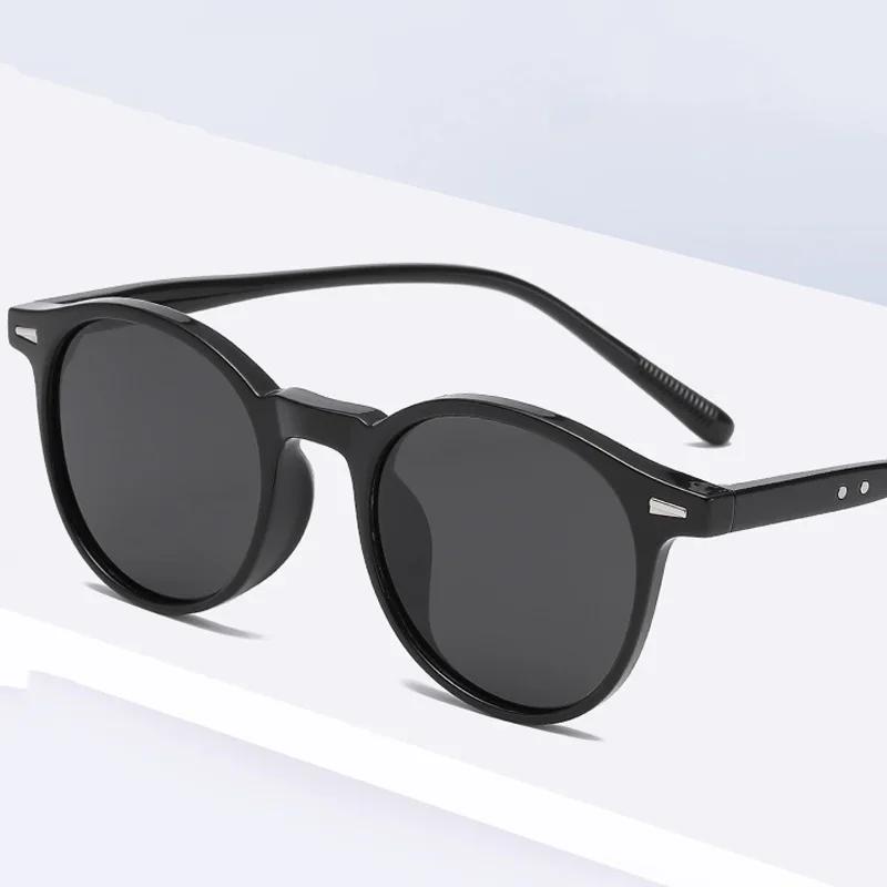 Unisex Retro Round Frame Sunglasses UV400 Protection Fashion Casual Outdoor Sports Driving Glasses for Men Women