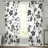 Branch Cherry Blossoms Chiffon Sheer Curtains For Living Room Bedroom Decoration Window Tulle Curtains Drapes