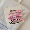 Cute Cartoon Floral Duckbill Hair Clip - Pink Girly Accessories, New Style