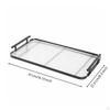 Desktop Tray Ribbed Serving Rounded Corners Home Organization Large
