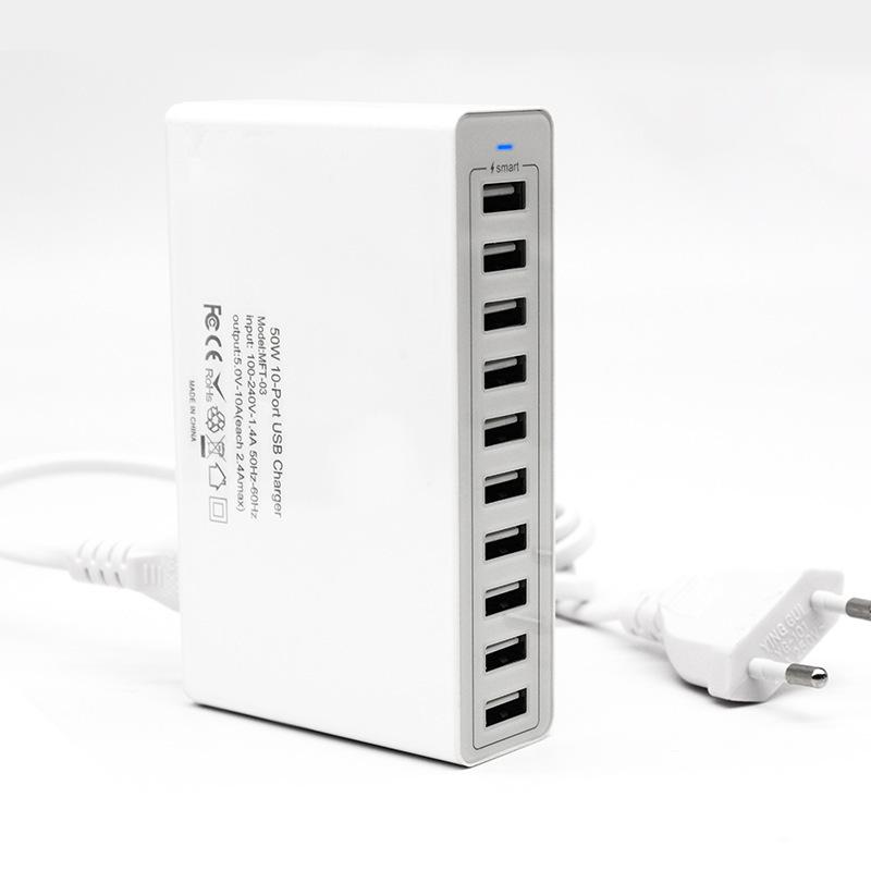 65W Multi-Port USB Charger, PD 20W Fast Charging, QC 3.0 Compatible with Apple & Huawei.