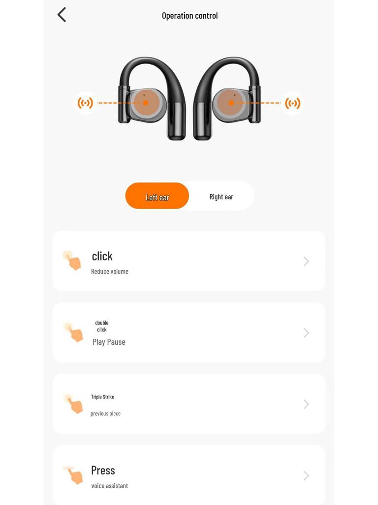 Smart AI Translation Earphones M110, Wireless Ear-clip Design, Painless Long-wear Bluetooth Earbuds