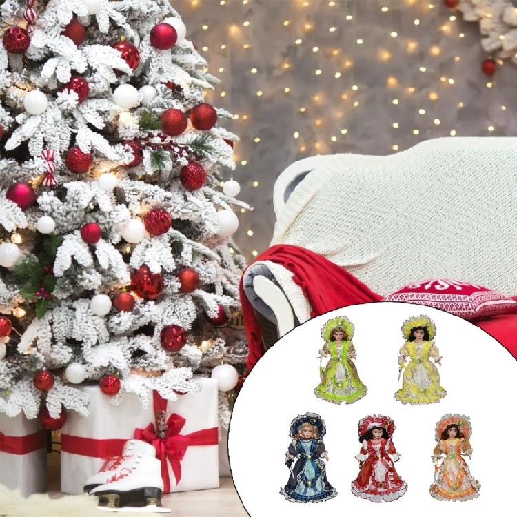 Lovely Triangel Porcelain Doll Ornament For Couples Friend Or Home Enthusiasts Italian Love Tokens Dolls