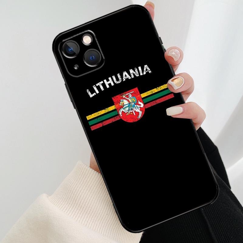 Fashion Lithuania Flag Phone Case For iPhone 17 Pro Max 14 13 12 11 15 16 Pro Max mini 15 16 Plus 16e 17 Air Cover