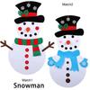 DIY Felt Christmas Tree Christmas Decoration for Home Navidad 2025 New Year Christmas Ornaments Santa Claus Xmas Kids Gifts