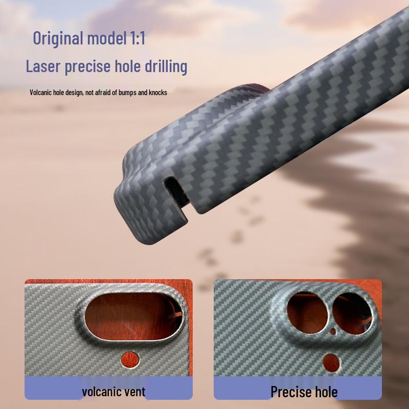 iPhone 17 Kevlar Case: Ultra-thin, Aramid Fiber, Strong Magnetic Suction, Heat Dissipation, All-Inclusive Design.