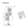 1Pcs Lift Flag Off Detachable Hinges Flat Door Hinge  For Cabinets/Wardrobes/Doors