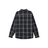 UNIQLO FW23 Plaid Pattern Pointed Collar Loose Long Sleeve Shirt Unisex shirts Dark-Gray 462388-08
