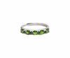 Bien Vetu Diopside Oval Tennis Ring 925 Silver 3X4Mm