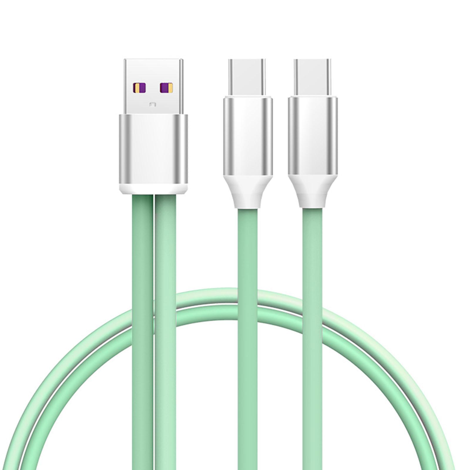 

Double Port Type C/Micro USB Charger Cord Multi Charger Cable Long lasting for Various Devices 5A Charging Cable 2T-120