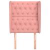 VidaXL Headboard with Ears Pink 83x23x118-128 Cm Velvet3118327