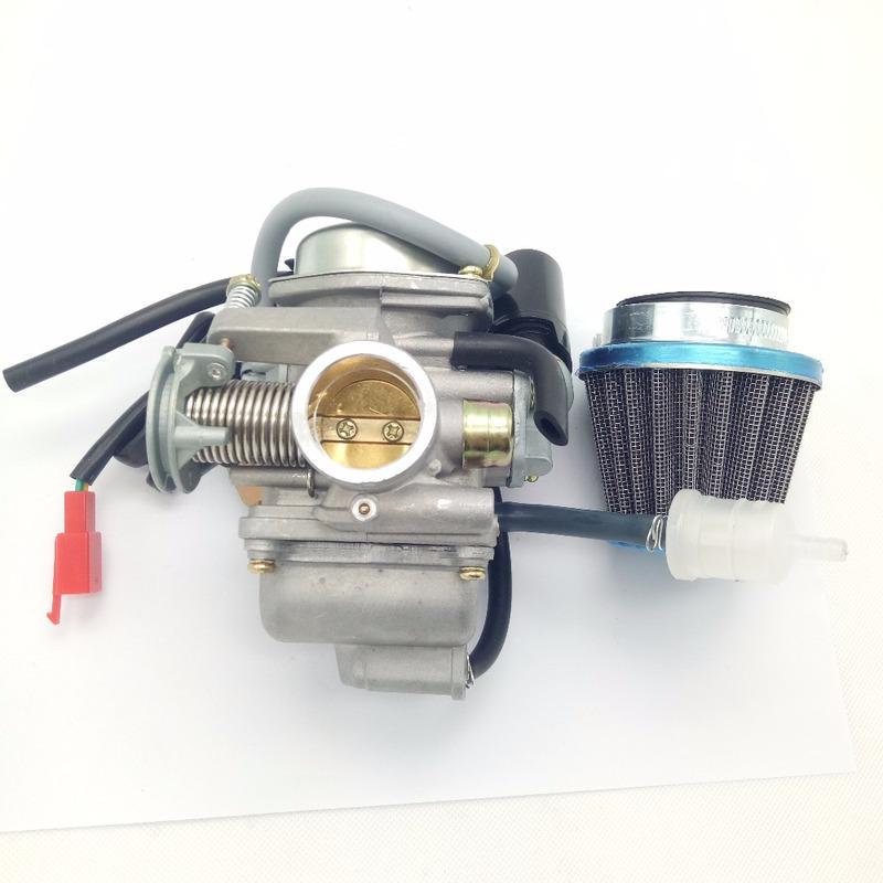 PD24 24mm Electric Carburetor With Air Filter For Gy6 100cc 125cc 150cc 200cc Engine