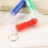 10Pcs Flashlight Toy Metal Buckle Portable Diamond Shape Exquisite Comfortable Grip Entertainment Fine Workmanship Kids Flash Light Key Rings Pendant