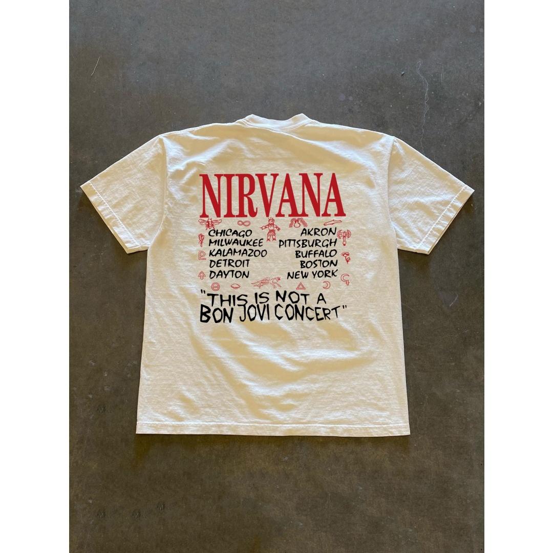 

Футболка с коротким рукавом от NIRVANA в стиле хип-хоп, свободная, осенняя мода, чистый хлопок, мужская футболка, детская одежда, футболка в стиле Y2k, женская футболка. S