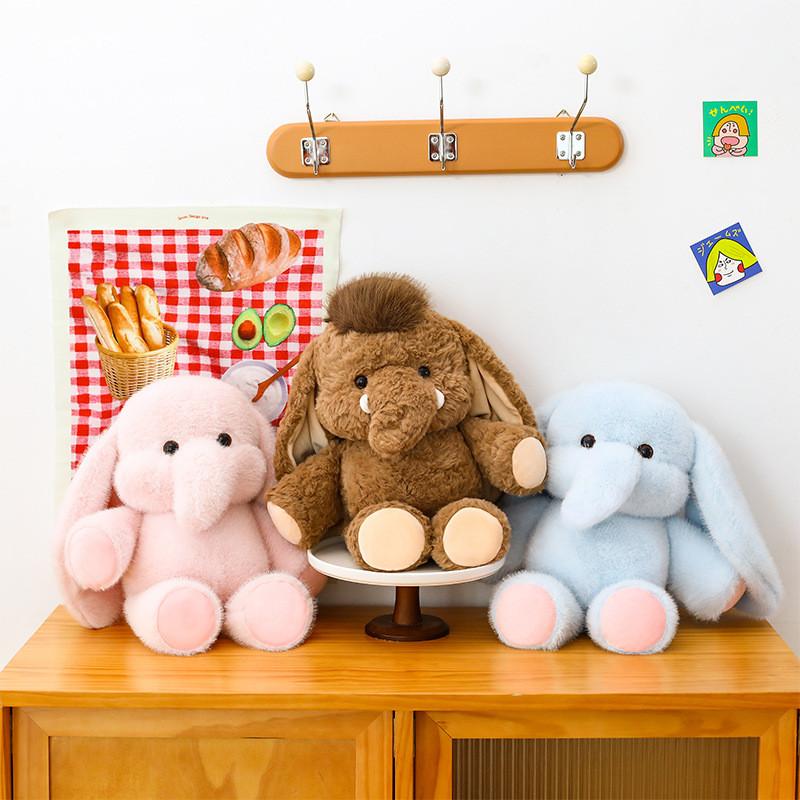 Plush Elephant Toy Soft Short Plush Stuffed Animal For Kids Gift Baby Bedtime Comfort