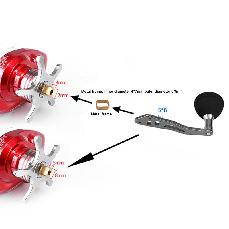 Einzelner Angelrollenhenkel für Multirolle/Baitcaster-Rolle Angelrad