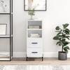 VidaXL Buffet Blanc brillant 34,5x34x90 cm Bois d'ingénierie 828678