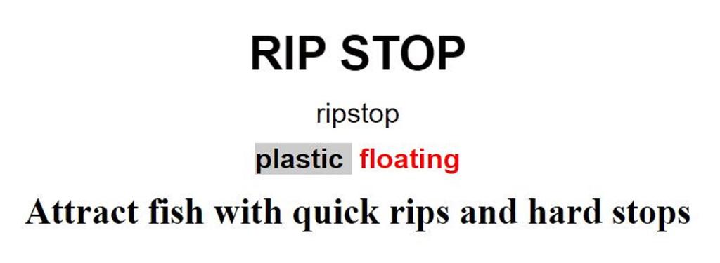 Rapala Ripstop Suspend Lure RPS09/SB (4839)