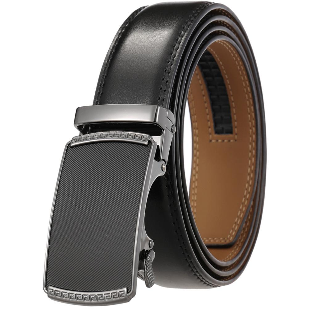 Fashion Casual Business Belt, Two-Layer Automatic Buckle Belt, Belt Belt Ly36-0191-2