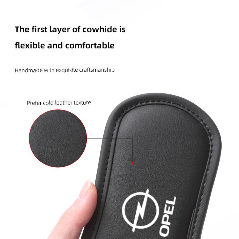 Skórzana Poduszka do Samochodu Nakolannik Elastyczny Podkładka pod Nogi Podłokietnik Akcesoria do Opel Astra Vivaro Vectra H G J Corsa D Antara C