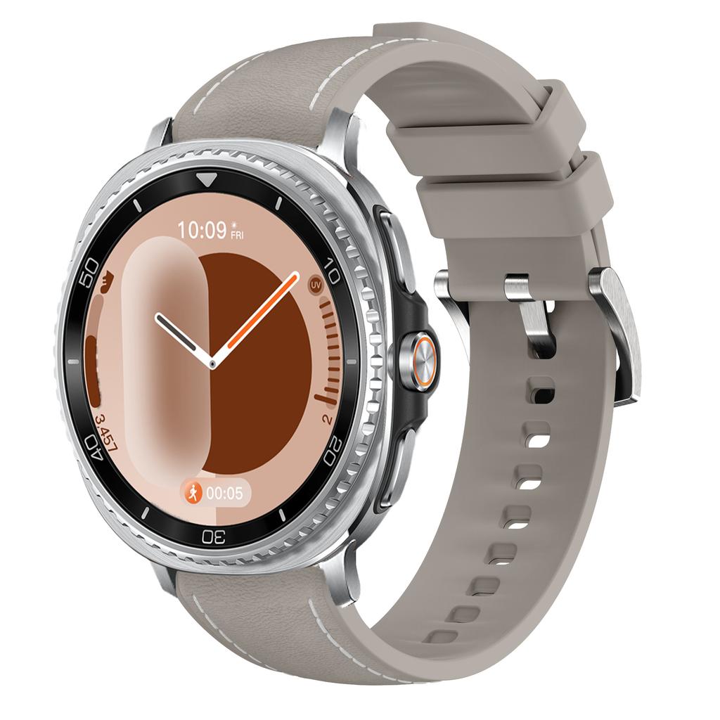 Original Silicone+Leather Strap for Samsung Galaxy Watch 8 Classic 46mm Comfortable Bracelet Galaxy Watch 8 40mm 44mm Wristband