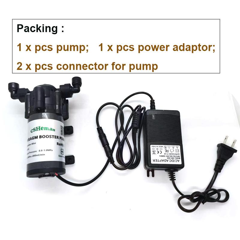 75GPD RO 24V Water Booster Silent Pump Reverse Osmosis Water System Pressure Increase Pump