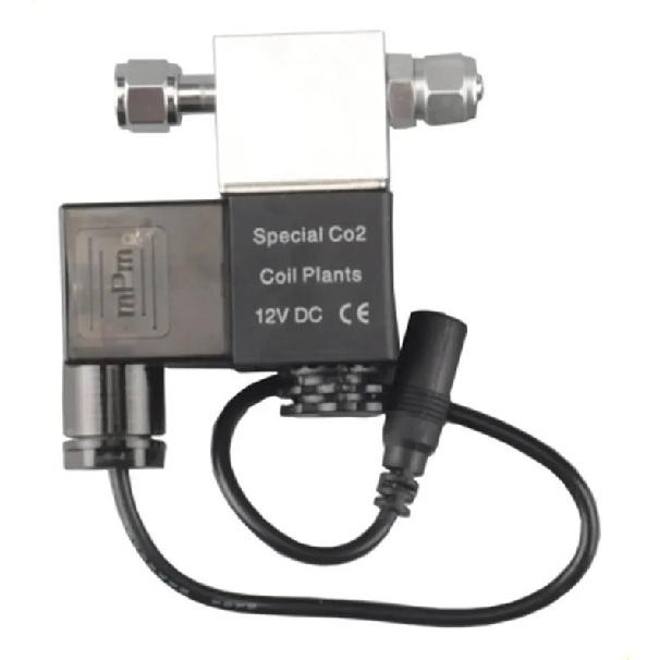 Aquarium CO2 Single and Double Head Solenoid Valve, Wanyin ZRDR Low Temperature Solenoid Valve DIY Automatic Switch Solenoid Valve