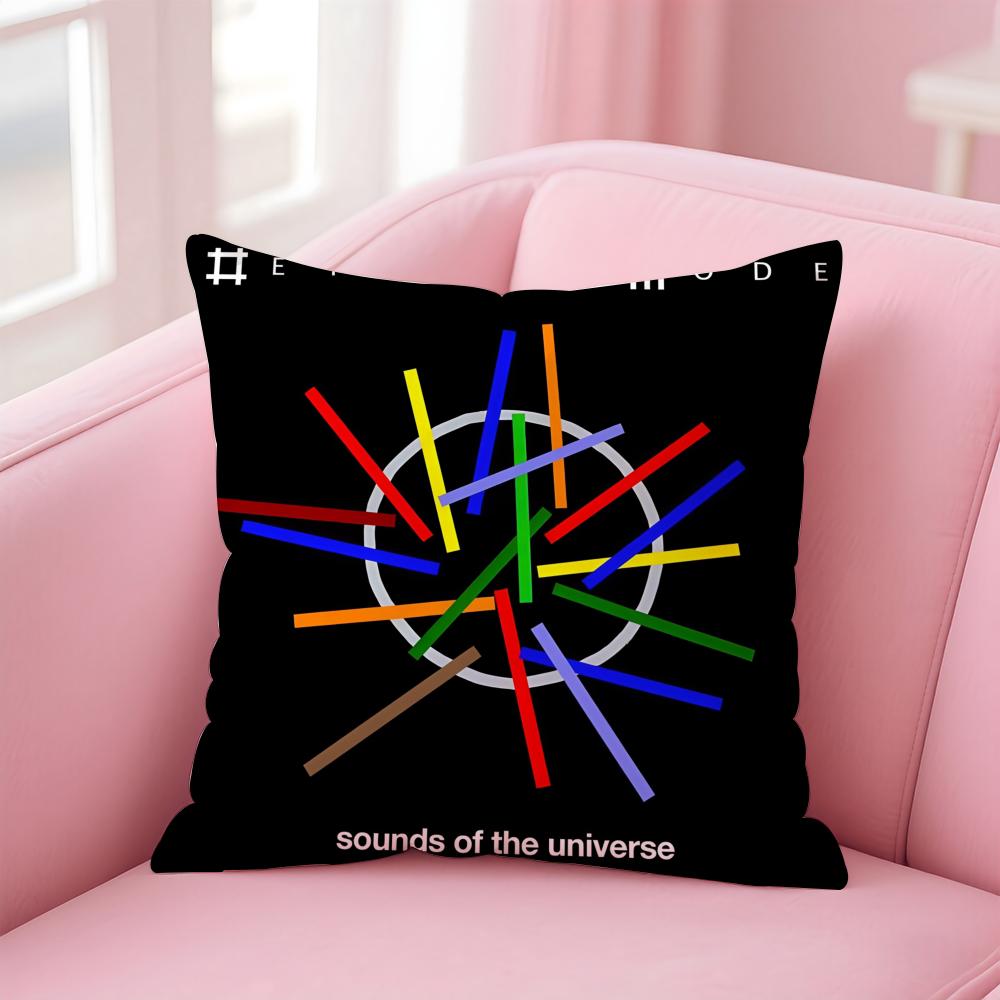 Synth Pop British Band DDepeche MMode Cushion Cover Pillowcase Short Plush Invisible zipper Room Sofa Cushion Cover
