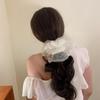 Pearl Double Layer Mesh Bun Hair Tie - Retro French High-End Style Hair Accessory