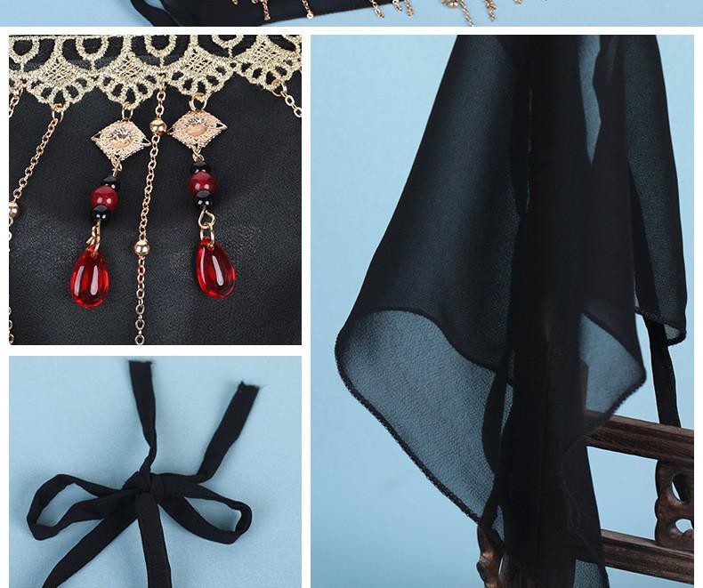 Beautiful Ancient Style Tassel Covered Curtain