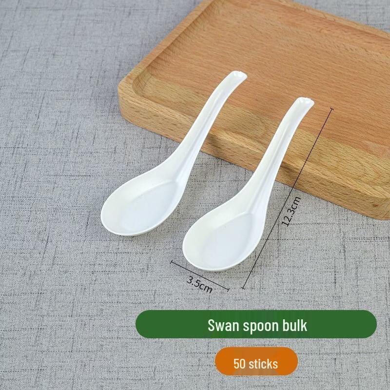 CHULV Starch-Based Disposable Soup Spoons