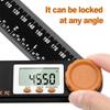 4 In1 Woodworking Angle Ruler With Spirit Level Multi-purpose Digital Display Protractor Tools