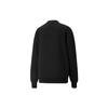 Puma Wellness Club Crew Embroidered Logo Fleece Sweatshirt Women Sweatshirt Black 534398-01
