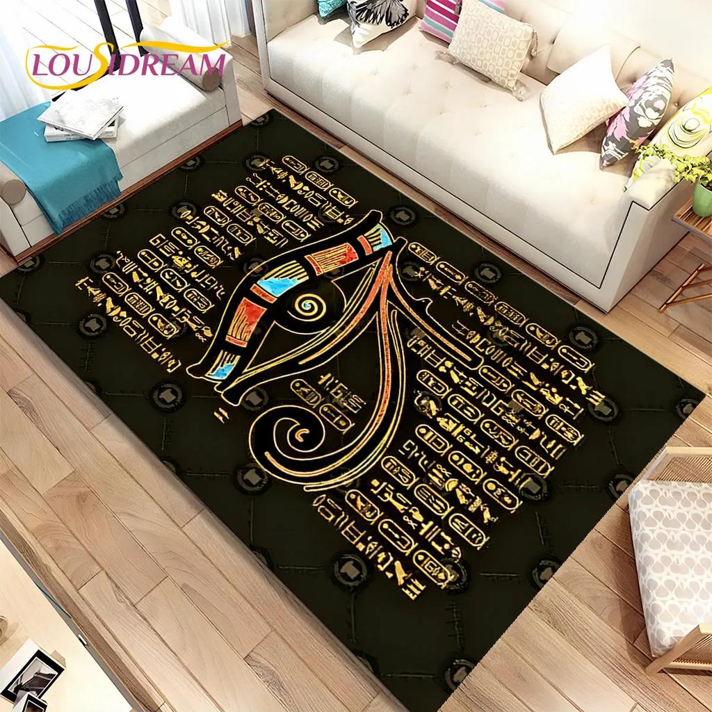 HD Egypt Death Anubis Mythology Horus Area Koberec,Koberec pro domácí Obývací pokoj Ložnice Pohovka Rohožka Kuchyň Dekor,Protiskluzová podložka